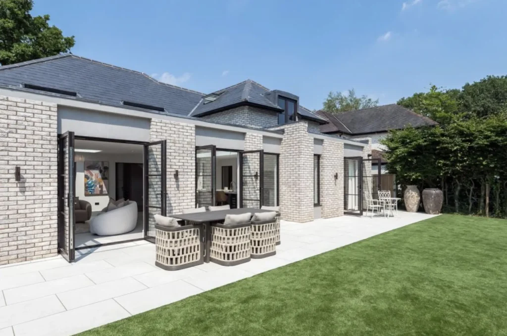 Downderry, Styal – rear terrace and open-plan living extension